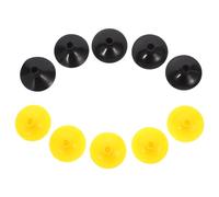 Alasum Flèches à Ventouse en Caoutchouc pour Tir à l'arc Garçon et Filles, Lot de 10 Pièces Légères, Faciles à Utiliser, Couleur Noir et Jaune, Accessoires de Remplacement