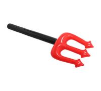Alasum Fourche Gonflable en PVC Rouge de Diable Accessoire Décoratif pour Fête D’Halloween Léger et Solide pour Cosplay et Déguisement 1 Pièce