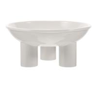 Alasum Gamelle pour Chat Surélevée et Inclinée, Gamelle Ergonomique pour Chaton, Plastique Blanc, Base Stable, Ne Se Renverse Pas, pour Alimentation des Chats et Chatons la Maison