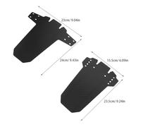 Alasum Garde-Boue Vélo Arrière Protection Splash Léger PP avec Texture Fibre de Installation Facile pour VTT et Route