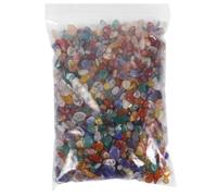Alasum Gravier Décoratif D’Agate Naturelle Multicolore 300g - Galets Polis 5-7 Mm pour Aquarium, Vase et Bonsaï - Pierres Naturelles de Quartz Cristal pour Décoration et Remplissage