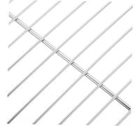 Alasum Grille De Barbecue Rond en Acier Inoxydable 26 Cm pour Cuisson Extérieure, Filet De Gril Domestique Anti-débordement, Accessoire De Barbecue Polyvalent pour Viande Et Légumes