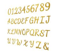 Alasum Guirlande Alphabet Paillettes Dorées 26 Lettres et Chiffres 0-9 pour Décoration Anniversaire Mariage Fête Festive et Réutilisable Lettres Scintillantes Grandes pour Bannière