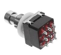 Alasum Interrupteur Pied 3dpt pour Guitare et Basse, Accessoire Effet Guitare en Métal Argenté, Petit et Remplaçant pour Guitaristes Passionnés