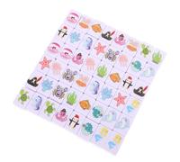 Alasum Jeu de Mahjong Portable 48 Tuiles Motif Animaux Marins Coffret Léger pour Adultes et Garçon et Filles Jeu de Société Familial Fêtes de Noël et Vacances au Bord Mer