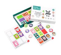 Alasum Jeu de Mémoire pour Tout-Petits Éducatif D’Entraînement à la Logique et à la Réflexion Formes Colorées en Bois Lisse Éveil Garçon et Filles Maternelle et Primaire