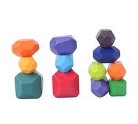 Alasum Jeu Éducatif Bois Empilable Colorées Blocs de Construction Ludiques pour Garçon Fille Développement Motricité et Imagination Cadeau Garçon Fille Dès Ans