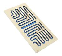 Alasum Jeu Éducatif D'entraînement Interhémisphérique en Bois pour Garçon et Filles, Labyrinthe de Coordination Main-œil, Stimulant Cerveau Gauche et Droit, Couleur Bleue, 1 Pièce,