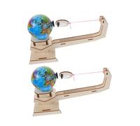 Alasum Jouet Scientifique Stem Puzzle Globe Terrestre Et Kit D'expériences Gravité pour Garçon Et Filles, 2 Kits en Bois Éducatifs, Assembly Terre Et Lune, Apprentissage Physique Ludique