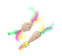 Alasum Jouets Interactifs Résistants à l'usure en Papier Ondulé Lot de 2 pour Chat pour Chats Clochettes et Produisant du Son, pour Chats la Maison Magasin