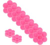 Alasum Kit 200pcs Porte-gobelet en Plastique Rose pour Colle Extension Cils, Réutilisable et Pratique, Usage Professionnel Domicile