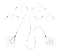 Alasum Kit Anti-basculement Sangles de Sécurité en Plastique et Acier Inoxydable Adhésives Blanches Protection Sécurité Intérieure pour Meubles pour Commode et Armoire Enfants