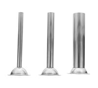 Alasum Kit de 3 Tubes à Saucisse Outil de Remplissage Sûr et Facile à Nettoyer en Acier Inoxydable Argenté Fabrication de Saucisses Cuisine