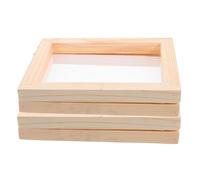 Alasum Kit de Fabrication de Papier Matériel Polyvalent 2 Cadres en Bois Beige pour Créatifs pour Décoration Maison et Loisirs Manuels
