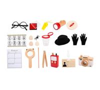 Alasum Kit de Jeu Détective Garçon Fille avec Chapeau Réaliste Accessoires de Rôle pour Garçon et Fille Jeu Espionnage et Collaboration Éducatif Sûr et Immersif
