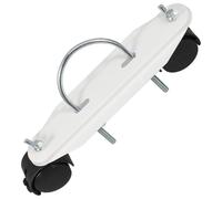 Alasum Kit de roulettes Universelles pour Chauffage D’appoint Extérieur, Roues Pivotantes 360° en Abs et Fer, Support Mobile avec Freins, Compatible Radiateur Bain D’Huile, Déplacement