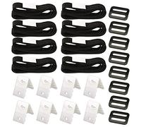 Alasum Kit de Sangles et Languettes Adhésives Accessoires Légers en PVC et Polyester, pour Solaire pour Enrouleur de Couverture Solaire de Piscine