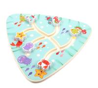 Alasum Labyrinthe Éducatif en Bois Amusant pour Garçon et Filles, Taille Compacte, Jeu Interactif de Réflexion et Motricité Fine, Motif Animaux Marins, Jeu D’éveil Sensoriel Familial,