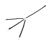Alasum Laisse pour Chien en Nylon Noir, Solution Triple Promenade, Facile à Nettoyer et Portable, pour Courir et Usage en Jardin
