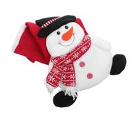 Alasum Large Christmas Stocking with Snowman Cartoon Design Hanging Candy Pouch for Fireplace Mantle and Xmas Tree Decoration