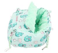 Alasum Lit De Repos Chaud pour Planeur De Sucre Et Hamsters, Nid Suspendu Semi-Ouvert en Tissu Épais, Taille Moyenne, Couleur Vert Dinosaure, Habitat Cosy pour Petits Rongeurs Et Animaux De Compagnie