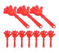 Alasum Lot de 10 Claquettes à Main Drapeau Chinois 28 CM en ABS Bruiteurs de Fête Légers et Colorés Accessoires Applaudissements pour Événements Sportifs et Célébrations Festives