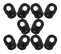 Alasum Lot de 10 Connecteurs De Corde d'escalade pour Enfants avec Crochets Et Pinces De Fixation Robustes pour Filet d'escalade Noir