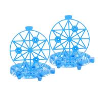 Alasum Lot de 10 Supports Fruitiers en Plastique Bleu pour Jardin, Treillis de Croissance Melon et Pastèque, Cadre Protecteur L’humidité Dommages, pour Serrage et Cultures en Plein Air