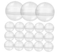 Alasum Lot de 100 Boules Transparentes Vides 5 CM Capsules Réutilisables Rondes pour Distributeur Automatique Contenant à Remplir pour Présents de Fête et Décoration de Boule