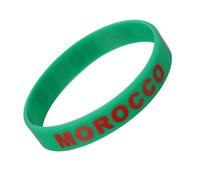 Alasum Lot de 12 Bracelets en Silicone Drapeau National du Maroc, Confortables à Porter, Matchs Internationaux et Événements Sportifs