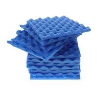 Alasum Lot de 12 Coussinets Antibruit en Mousse Pu Auto-adhésive, Panneau Insonorisé Bruit, pour Studios de Musique et Murs, Design Élégant Bleu