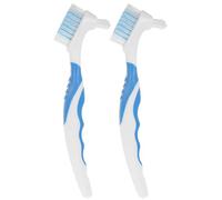 Alasum Lot de 2 Brosses de Nettoyage pour Coquille de Tortue Aquatique Double Face Poignée Ergonomique Bleu Outil Portable pour Éliminer la Boue et Saletés pour Entretien Tortues à