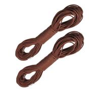 Alasum Lot de 2 Cordes de Parachute 7 Brins 4 MM en Nylon Marron 31 M pour Camping Haubans de Tente Corde Résistante et Polyvalente pour Escalade à Suspendre et Activités de Plein Air