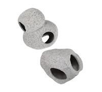 Alasum Lot de 2 Grottes Décoratives en Grès pour Aquarium Cachette Sécurisée pour Crevettes et Cichlidés Abri Naturel pour Poissons Décoration Aquatique Réaliste et Habitat sous-Marin