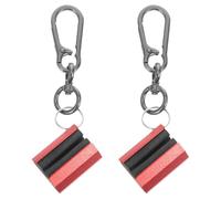Alasum Lot de 2 Pinces de Canne à pêche Portables, Support pour Ceinture | 2 mm, 3 mm, 6 mm, pour cannes de 3 à 10 mm, accès rapide pour la pêche à la mouche ou en ruisseau, à dos de sport et de