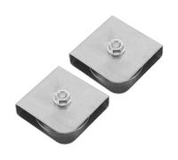 Alasum Lot de 2 Poulies à Roulement en Acier Inoxydable 304 Soudées Galets Carrés Robustes pour Câble Métallique Accessoires pour Mât de Drapeau Extérieur Système de Levage Solide et