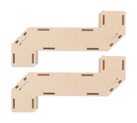 Alasum Lot de 2 Sets de Périscopes en Bois Détachables pour Garçon et Filles Éducatif D’expérimentation Optique Modèle Ajustable, Léger et Portable pour Activités Scientifiques et Plein