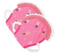 Alasum Lot de 2 Tabliers de Poules Ajustables en Polyester Imprimé, Protection Dorsale pour Basse-Cour, Gilet Léger Rose Ananas, Vêtements pour Volailles D’élevage et Loisirs