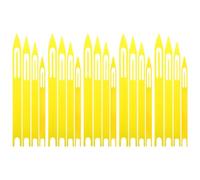 Alasum Lot de 20 Navettes de Réparation de Filets de Pêche en Plastique Jaune, Outil Pratique et Facile à Utiliser pour Tissage et Réparation Rapide des Filets Tissés