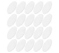 Alasum Lot de 20 Plaques de Couverture Rondes en Plastique Blanc pour Plafond, Cache-trous Électriques en Pp, Design Plat et Simple, pour Maisons et Bureaux