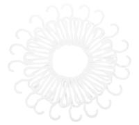 Alasum Lot de 20pcs Support de Séchage pour Pantoufles en Plastique Multifonctionnel Double Crochet Facile à Utiliser pour Maison et Dortoir