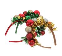 Alasum Lot de 3 Bandeaux Boule de Noël : Bandeau Boule Disco, Serre-tête Noël, Accessoires pour Cheveux, Tenues Disco années 70