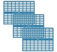 Alasum Lot de 3 Coussinets en Plastique pour Pattes de Lapin, Tapis de Fond de Cage Solide et Antidérapant, Protège l'usure et L'accumulation D'urine