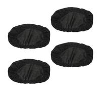Alasum Lot de 4 Housses Noires Souples et Extensibles pour Masque de Ski et Snowboard, Protection Anti-rayures et Poussière, Housse Lavable en Machine pour Rangement et Voyage,