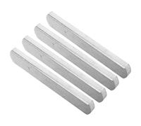 Alasum Lot de 4 Plaques Lestées en Acier 300 G pour Gilet Lesté 145 X 26 X 1 CM Accessoire Musculation et Course à Pied Renforcement Musculaire et Entraînement Intensif