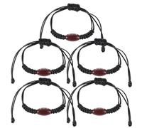 Alasum Lot de 5 Bracelets en Corde Polyester Réglables de Ballon de Rugby Accessoires Sport pour Homme et Femme Souvenirs et Présents pour Fans de Rugby Style Sportif et Solide