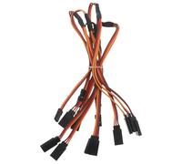 Alasum Lot de 5 Câbles d'Extension en Y 60 Broches 300 MM Connecteurs Femelle vers Mâle Répartiteur pour Servos Rc Câble de Connexion pour Avions et Voitures Radiocommandés