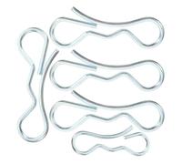 Alasum Lot de 5 Goupilles Fendues à Verrouillage Nœud, Clips en R Robustes pour Plateau de Tondeuse à Gazon, Accessoires Résistants aux Intempéries pour Réparation et Fixation, Usage