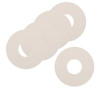 Alasum Lot de 5 Joints de Valve en PVC Solide Blanc pour Kayak Gonflable Bateau et Matelas Pneumatique Pièces de Rechange Étanches pour Accessoires Gonflables Bouchons de Valve de