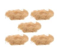 Alasum Lot de 5 Paquets de 30 G de Matériaux Naturels pour Nidification D’Oiseaux D’extérieur en Raphia, Litière Légère pour Cages à Perruches et Bricolage de Pâques, Support